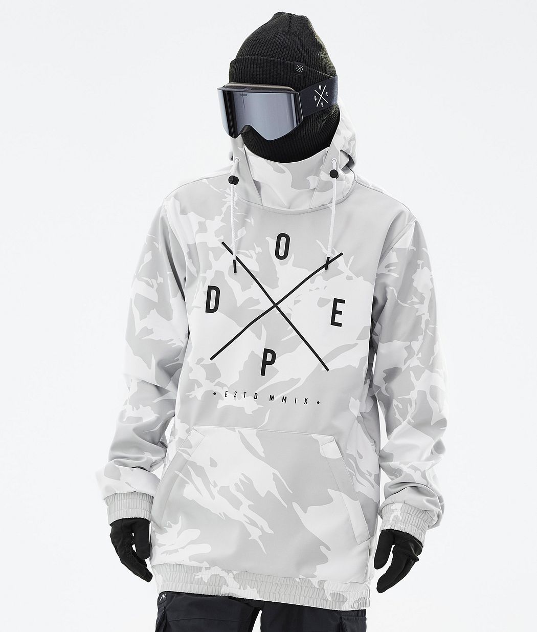 Onheil Berg Ja Dope Snowboard Jackets On Sale - Grey Camo Yeti Mens